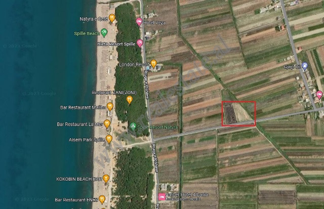 Land for sale in Spille area in Durres, Albania